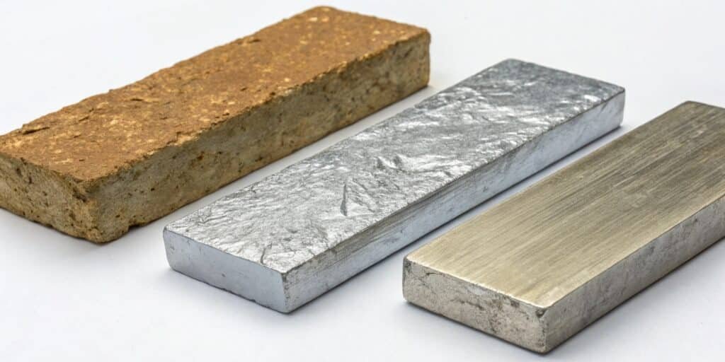 Two SWA Forging discs side-by-side, one labeled '6061-T6 for Structural Strength' and the other '5052 for Formability'.